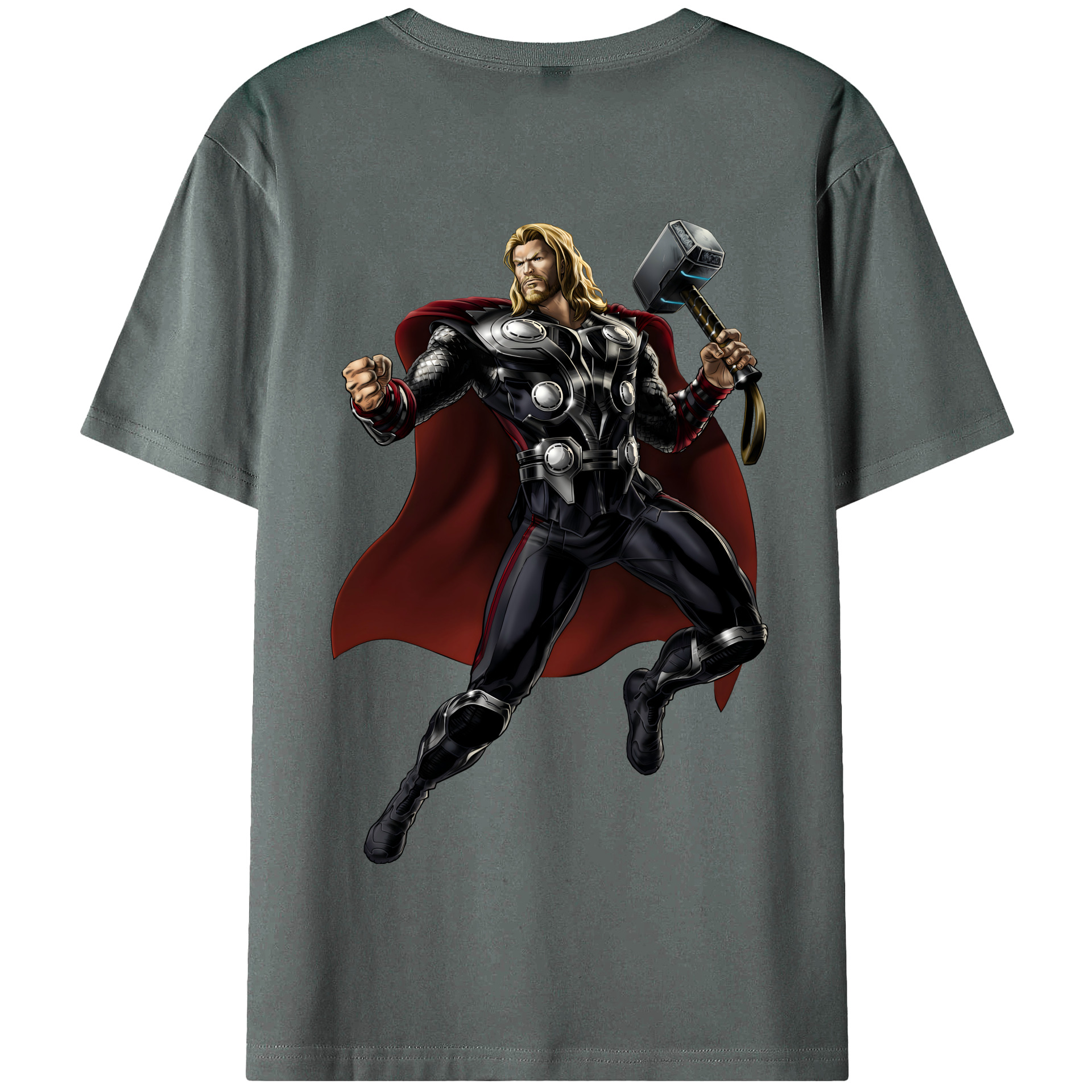 （画像用） アベンジャーズ The Avengers 綿100％半袖Tシャツ（背面プリント）